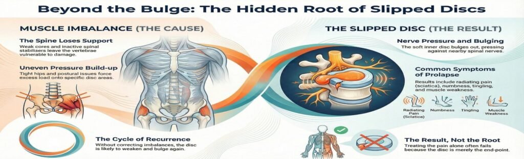 hidden root of slipped disc